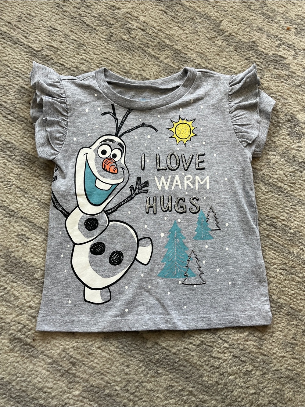 Frozen Olaf 'I Love Warm Hugs' Graphic Top